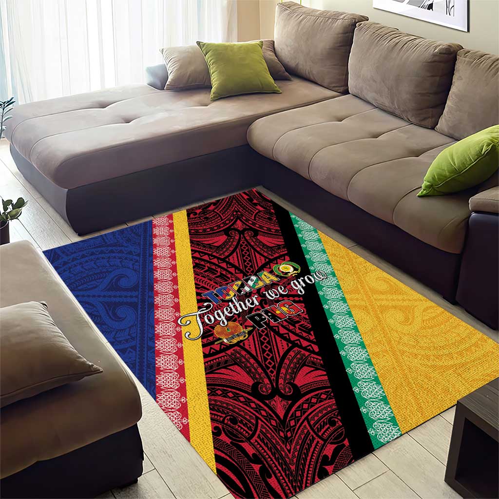 Love Torba PNG Day Area Rug Together We Grow - Polynesian Pride