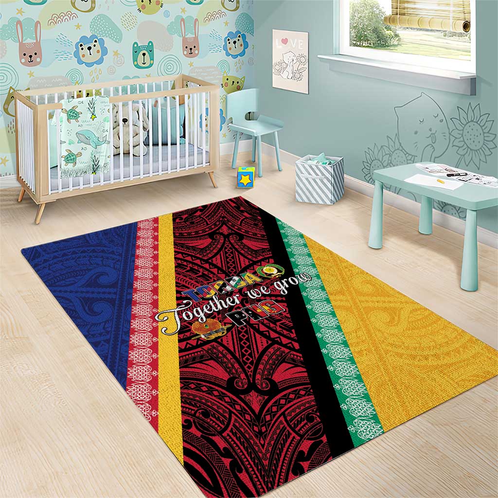 Love Torba PNG Day Area Rug Together We Grow - Polynesian Pride