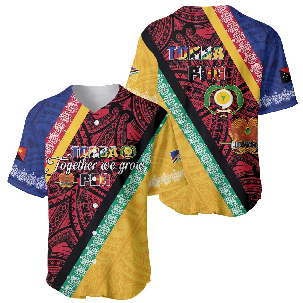 Love Torba PNG Day Baseball Jersey Together We Grow LT05 - Polynesian Pride