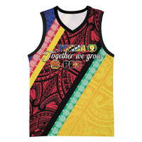 Love Torba PNG Day Basketball Jersey Together We Grow LT05 Unisex Colorful - Polynesian Pride