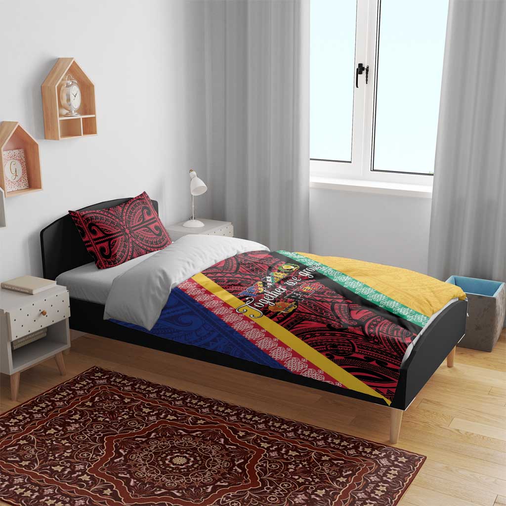 Love Torba PNG Day Bedding Set Together We Grow - Polynesian Pride