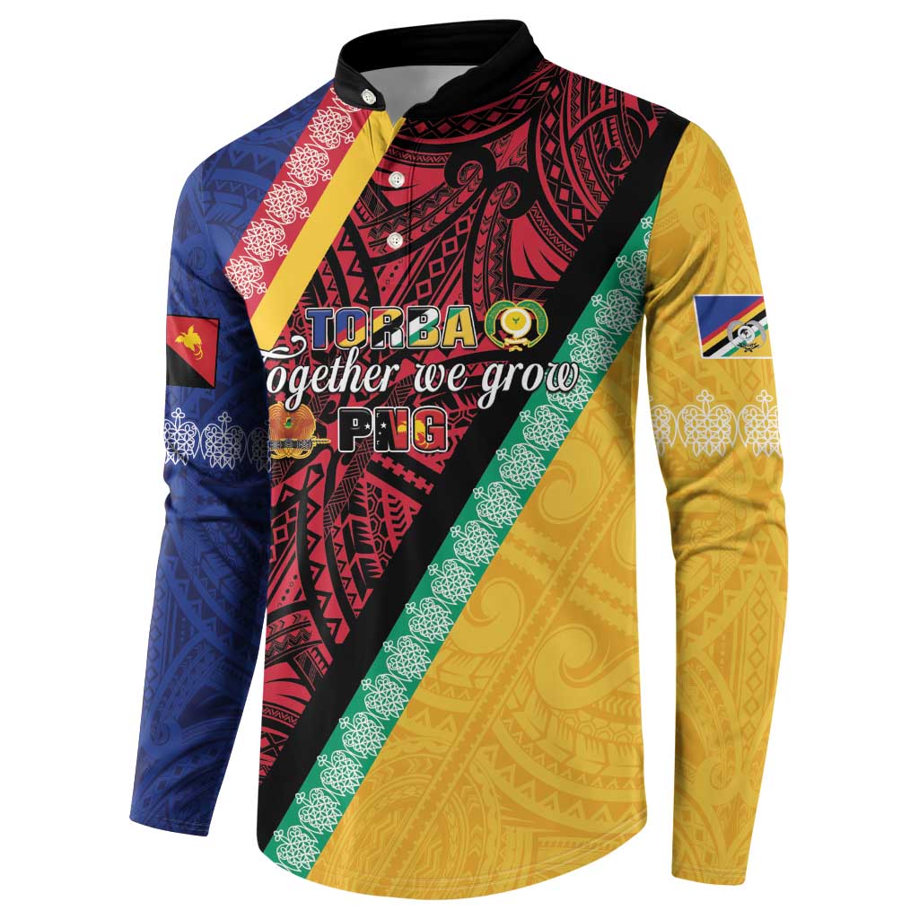 Love Torba PNG Day Button Sweatshirt Together We Grow - Polynesian Pride