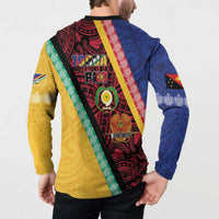 Love Torba PNG Day Button Sweatshirt Together We Grow - Polynesian Pride