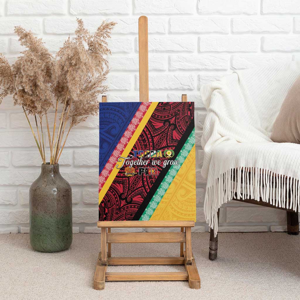Love Torba PNG Day Canvas Wall Art Together We Grow - Polynesian Pride