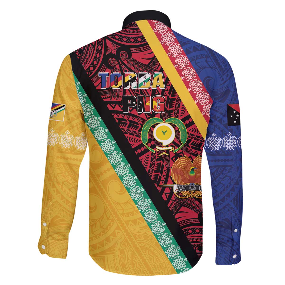 Love Torba PNG Day Family Matching Off The Shoulder Long Sleeve Dress and Hawaiian Shirt Together We Grow - Polynesian Pride