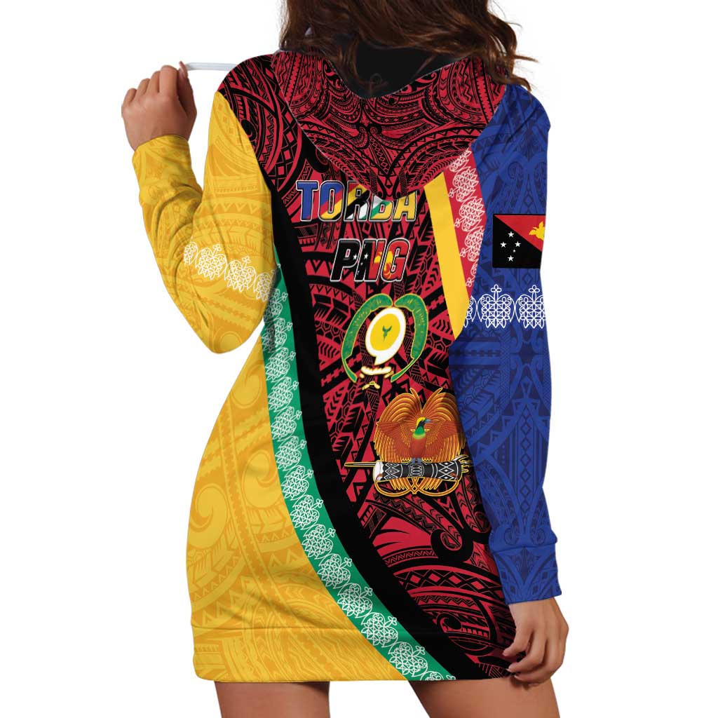 Love Torba PNG Day Hoodie Dress Together We Grow - Polynesian Pride