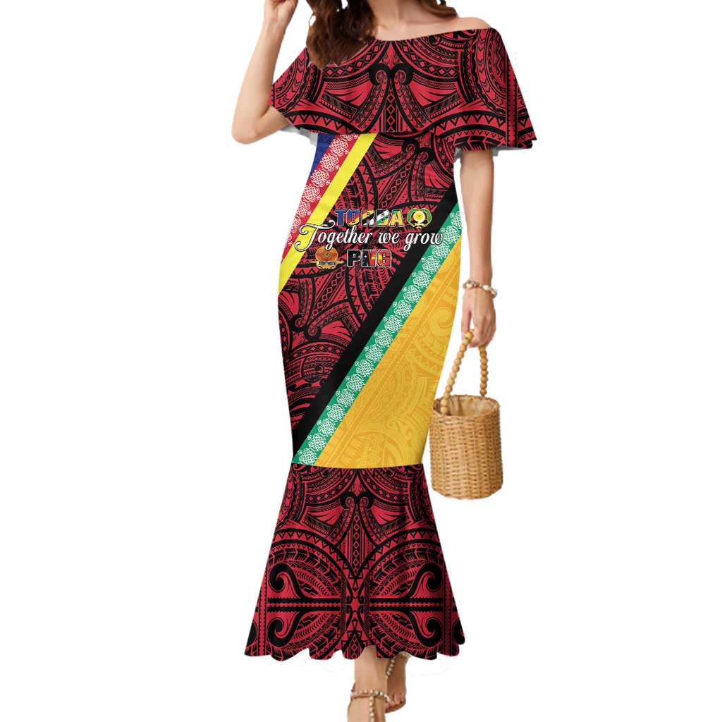 Love Torba PNG Day Mermaid Dress Together We Grow - Polynesian Pride
