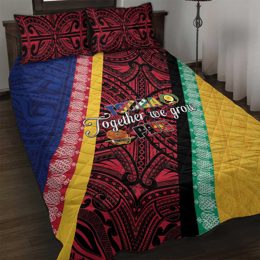 Love Torba PNG Day Quilt Bed Set Together We Grow - Polynesian Pride