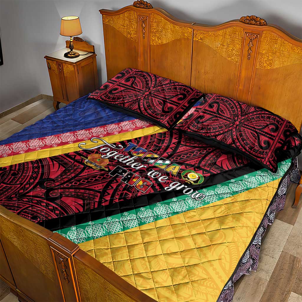 Love Torba PNG Day Quilt Bed Set Together We Grow - Polynesian Pride