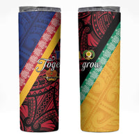 Love Torba PNG Day Skinny Tumbler Together We Grow - Polynesian Pride