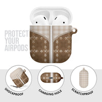 Beige Hawaii Paniolo Quilt Motif AirPods Case LT05 - Polynesian Pride