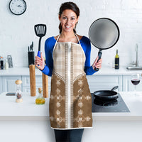 Beige Hawaii Paniolo Quilt Motif Apron LT05 - Polynesian Pride