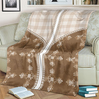 Beige Hawaii Paniolo Quilt Motif Blanket LT05 - Polynesian Pride