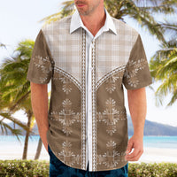 Beige Hawaii Paniolo Quilt Motif Hawaiian Shirt LT05 - Polynesian Pride