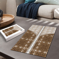 Beige Hawaii Paniolo Quilt Motif Puzzle LT05 - Polynesian Pride