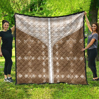 Beige Hawaii Paniolo Quilt Motif Quilt LT05 - Polynesian Pride