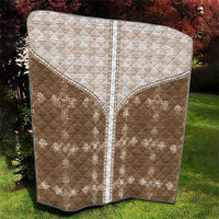 Beige Hawaii Paniolo Quilt Motif Quilt LT05 - Polynesian Pride