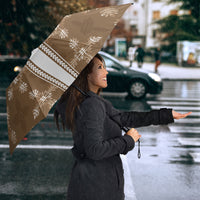 Beige Hawaii Paniolo Quilt Motif Umbrella LT05 - Polynesian Pride