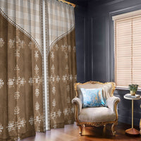 Beige Hawaii Paniolo Quilt Motif Window Curtain LT05 - Polynesian Pride