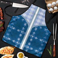 Blue Hawaii Paniolo Quilt Motif Apron LT05 Blue - Polynesian Pride
