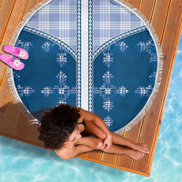 Blue Hawaii Paniolo Quilt Motif Beach Blanket LT05 - Polynesian Pride
