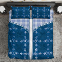 Blue Hawaii Paniolo Quilt Motif Bedding Set LT05 Blue - Polynesian Pride