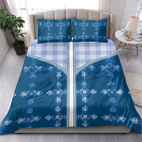 Blue Hawaii Paniolo Quilt Motif Bedding Set LT05 - Polynesian Pride