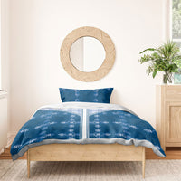 Blue Hawaii Paniolo Quilt Motif Bedding Set LT05 - Polynesian Pride