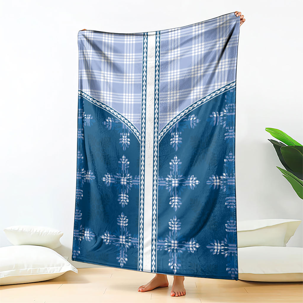 Blue Hawaii Paniolo Quilt Motif Blanket LT05 - Polynesian Pride