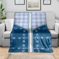 Blue Hawaii Paniolo Quilt Motif Blanket LT05 - Polynesian Pride