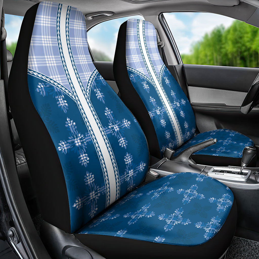 Blue Hawaii Paniolo Quilt Motif Car Seat Cover LT05 - Polynesian Pride