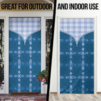 Blue Hawaii Paniolo Quilt Motif Door Cover LT05 - Polynesian Pride