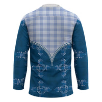 Blue Hawaii Paniolo Quilt Motif Hockey Jersey LT05 - Polynesian Pride