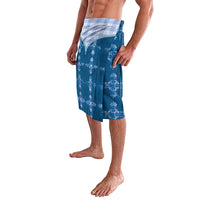 Blue Hawaii Paniolo Quilt Motif Lavalava LT05 - Polynesian Pride