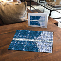 Blue Hawaii Paniolo Quilt Motif Puzzle LT05 - Polynesian Pride