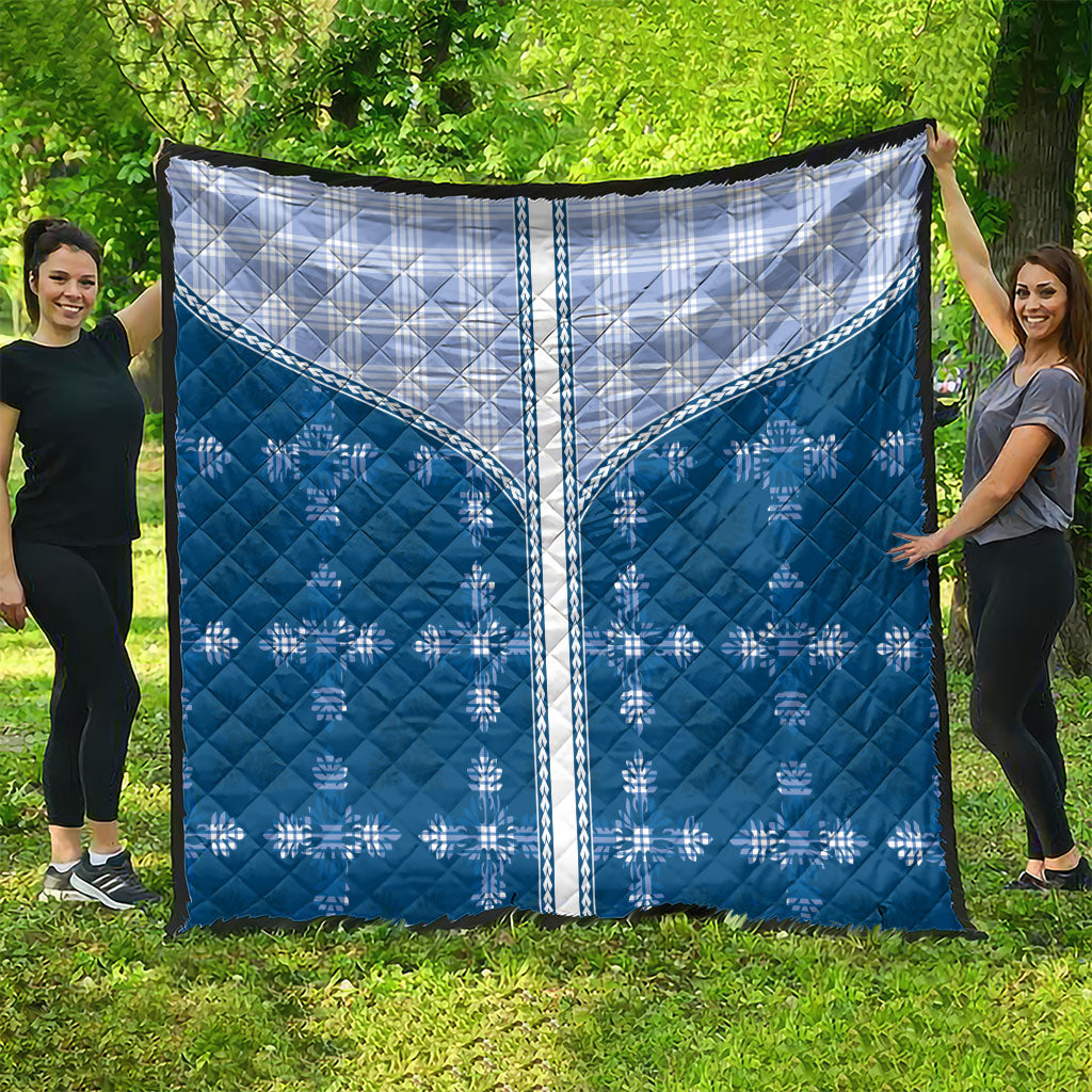 Blue Hawaii Paniolo Quilt Motif Quilt LT05 - Polynesian Pride