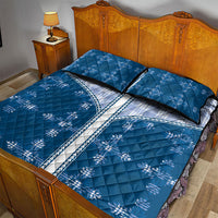 Blue Hawaii Paniolo Quilt Motif Quilt Bed Set LT05 - Polynesian Pride