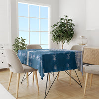 Blue Hawaii Paniolo Quilt Motif Tablecloth LT05 - Polynesian Pride
