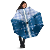 Blue Hawaii Paniolo Quilt Motif Umbrella LT05 - Polynesian Pride