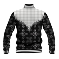 Black Hawaii Paniolo Quilt Motif Baseball Jacket LT05 - Polynesian Pride