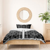 Black Hawaii Paniolo Quilt Motif Bedding Set LT05 - Polynesian Pride