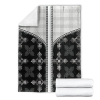 Black Hawaii Paniolo Quilt Motif Blanket LT05 - Polynesian Pride