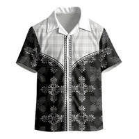 Black Hawaii Paniolo Quilt Motif Kid Hawaiian Shirt LT05 - Polynesian Pride