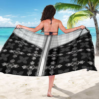 Black Hawaii Paniolo Quilt Motif Sarong LT05 - Polynesian Pride