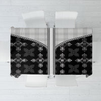 Black Hawaii Paniolo Quilt Motif Tablecloth LT05 Black - Polynesian Pride