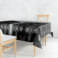 Black Hawaii Paniolo Quilt Motif Tablecloth LT05 - Polynesian Pride