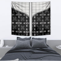Black Hawaii Paniolo Quilt Motif Tapestry LT05 - Polynesian Pride