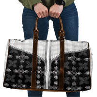 Black Hawaii Paniolo Quilt Motif Travel Bag LT05 Black - Polynesian Pride