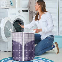 Purple Hawaii Paniolo Quilt Motif Laundry Basket LT05 - Polynesian Pride