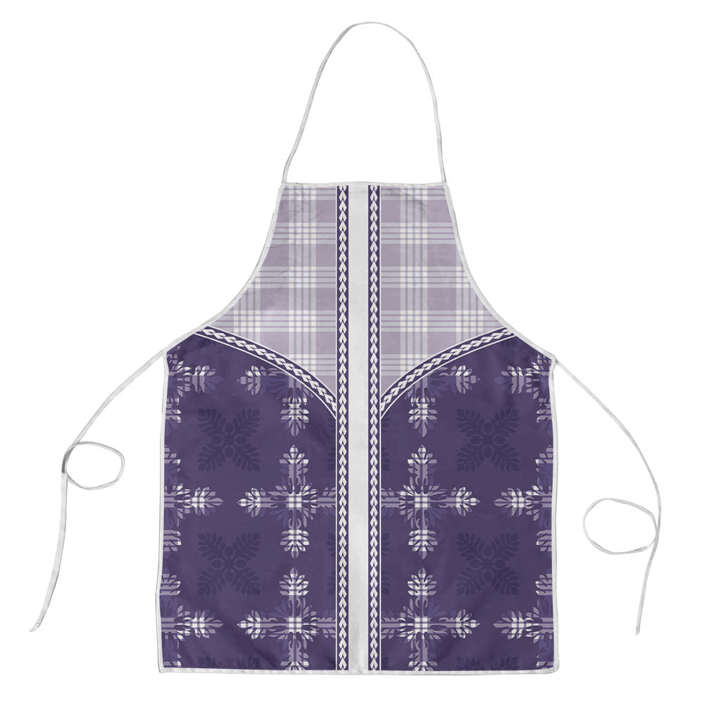 Purple Hawaii Paniolo Quilt Motif Apron LT05 Purple - Polynesian Pride